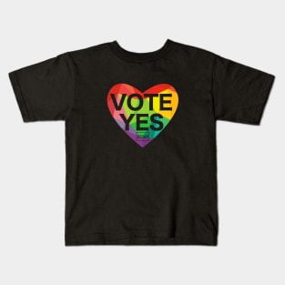 vote yes heart Kids T-Shirt